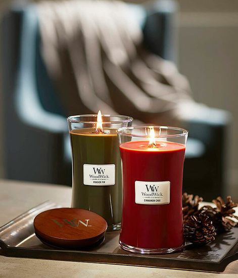 Чай с корицей, ароматическая свеча, WoodWick