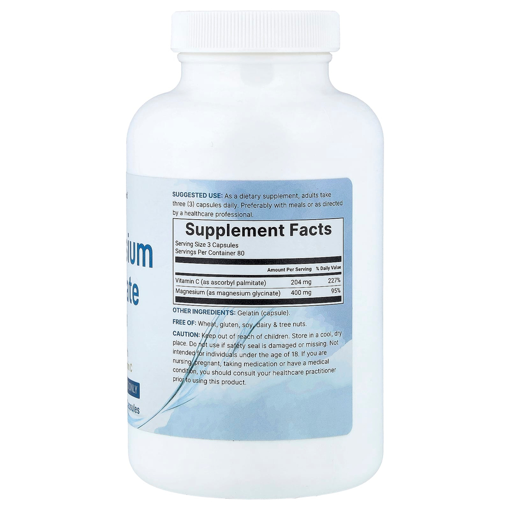 Micro Ingredients, чистый глицинат магния, 240 капсул