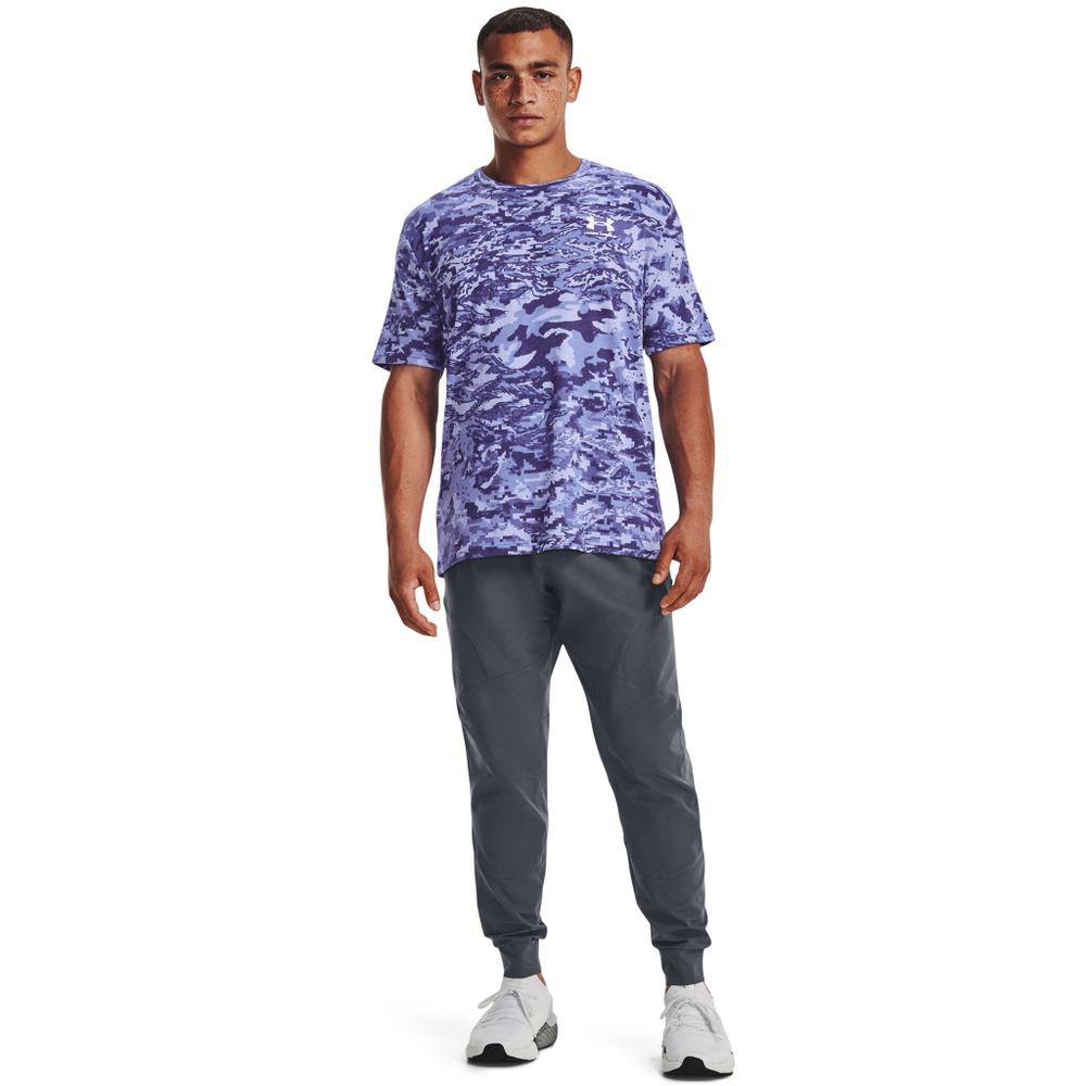 Мужское теннисное поло Under Armour ABC Camo T-Shirt Men - Dark Blue, Blue