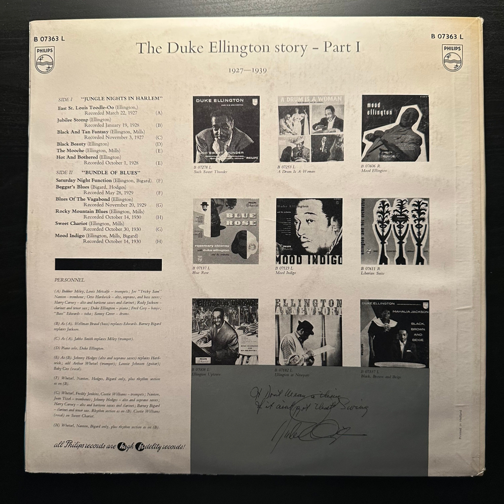 Duke Ellington - The Duke Ellington Story Volume 1 (Голландия)