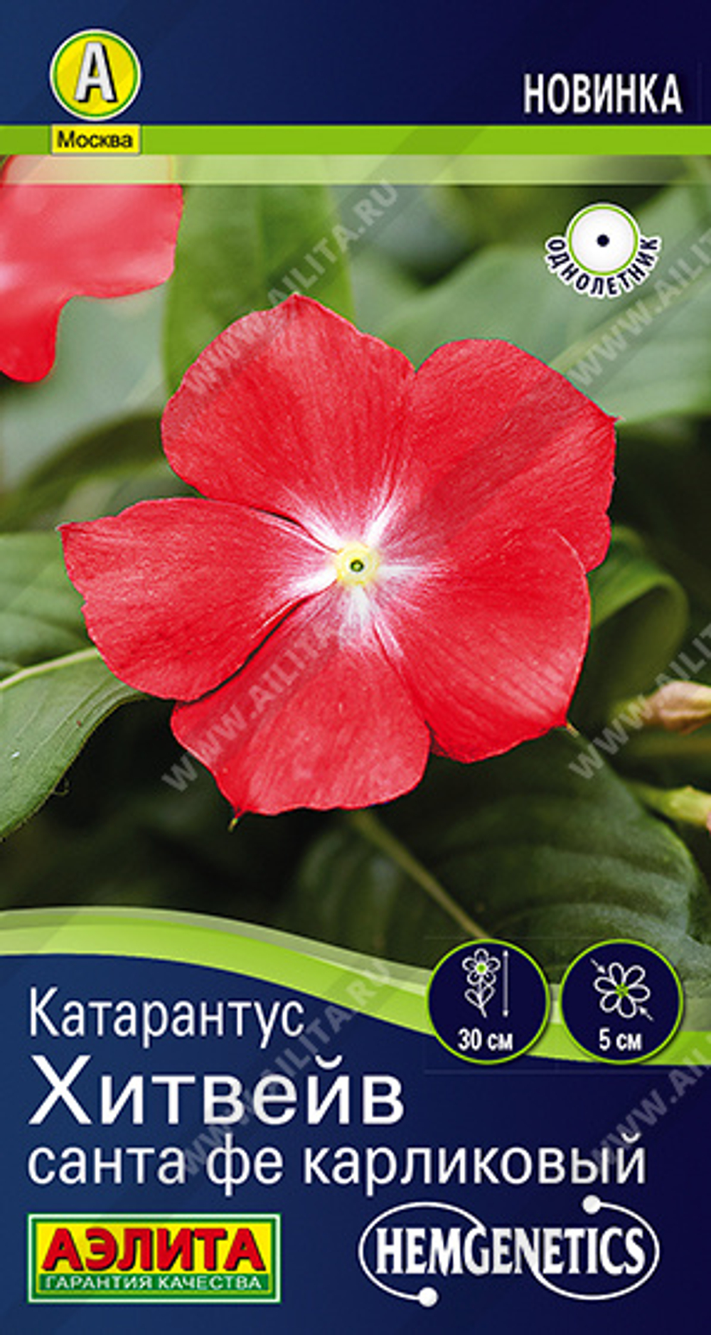 Катарантус Хитвейв санта фе карликовый 5 шт (Аэлита)