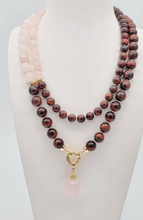 91001482 Колье Роман с камнем - Маркиза