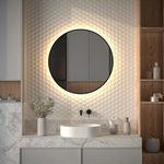 Зеркало Defesto LED 25W теплый свет AURA D 80 см