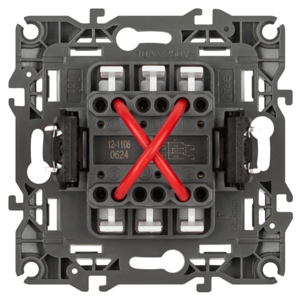 Переключатель перекрестный ЭРА Серия 12 12-1108-16 , 10АХ-250В, титан