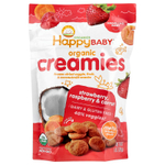 Happy Family Organics, Organic Creamies, снеки из сублимированных овощей, фруктов и кокосового молока, клубника, малина и морковь, 28 г (1 унция)