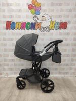 Коляска трансформер Farfello Aimile Pro темно-серый экокожа