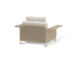 "Мальдивы" лаунж-зона из искусственного ротанга, цвет соломенный