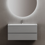 Тумба подвесная под раковину Sancos Folk, Ergraut soft 995х445х500