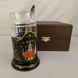 Чайный набор "Москва. Кремль" (Ручная роспись Палех)