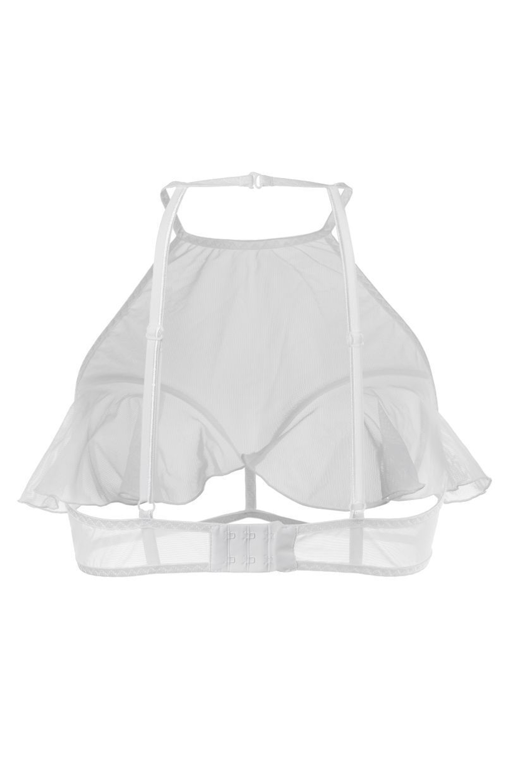 Эротический бралетт Karen с открытой грудью (Размер: 46-48) (Цвет: белый)