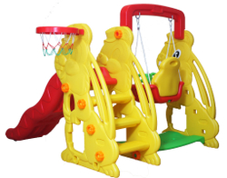 Детский комплекс Капризун Кролик с волнистой горкой