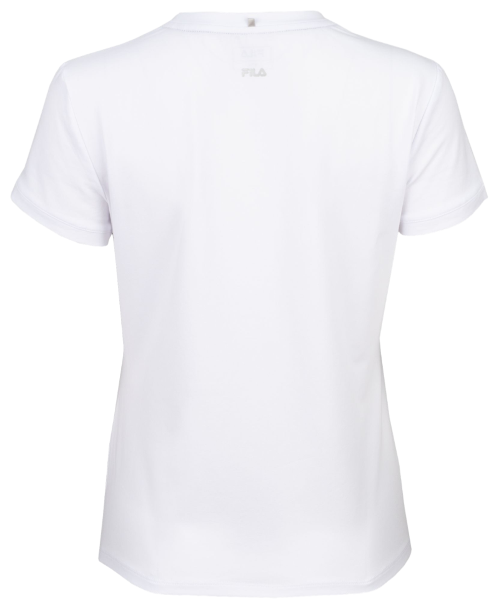 Женская футболка теннисная Fila T-Shirt Emelie - white
