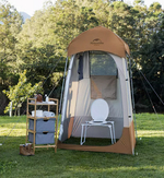 Палатка Naturehike душ-туалет, алюминиевый каркас, коричневый
