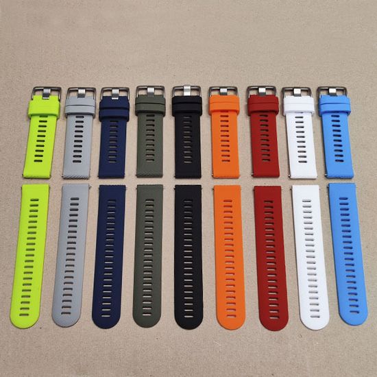 Ремешок Quick Release 22 мм силиконовый для Garmin Forerunner 255 / 265 / 745, Venu 2, Vivoactive 4 быстросъемный (Белый)