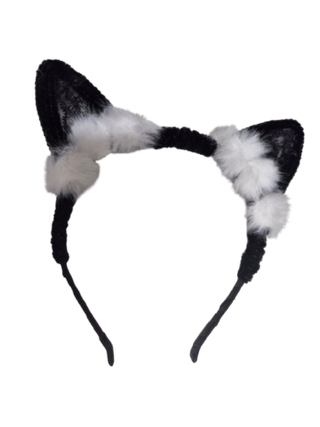 Ободок - ушки кошки, с мехом