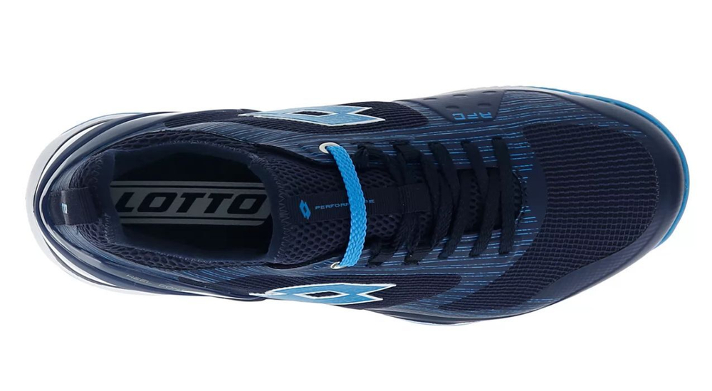 Мужские кроссовки теннисные Lotto Mirage 200 Clay - navy blue/blue ocean/all white