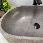 Раковина из речного камня RS63609 (65*36*16) 0124
