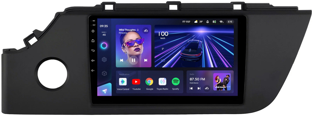 Магнитола для KIA Rio 4, Rio X 2020-2022, Solaris KRS/KRX 2024+ - Teyes CC3L на Android 10, 8-ядер, CarPlay, 4G SIM-слот