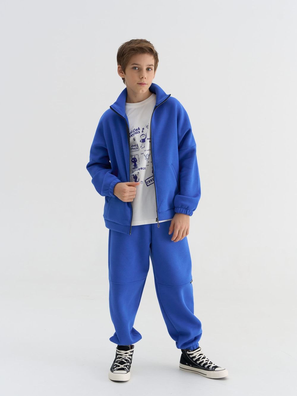 Олимпийка на молнии "Электрик" утепленная 7+