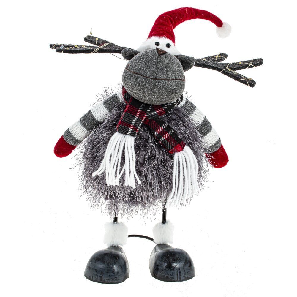 GAEM Игрушка набивная с подсветкой "Олень" (CR2032x2), L21 W15 H46/34 см