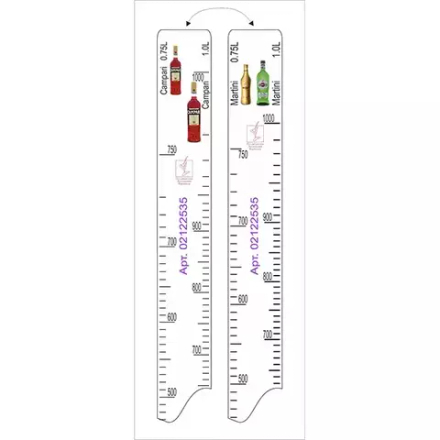 Линейка барная «Кампари» 0.75, 1л, «Мартини» 0.75, 1л