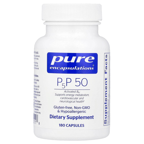 Pure Encapsulations, P5P 50, 180 капсул (50 мг в 1 капсуле)