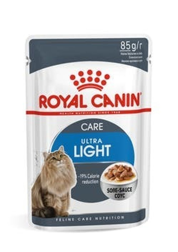 Влажный корм Royal Canin Ultra Light для кошек склонных к полноте, в соусе, 85 г Влажный корм Royal Canin Ultra Light для кошек склонных к полноте, в соусе, 85 г