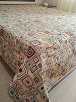 Покрывало гобеленовое Квадраты 1,5-спальный (150х200)