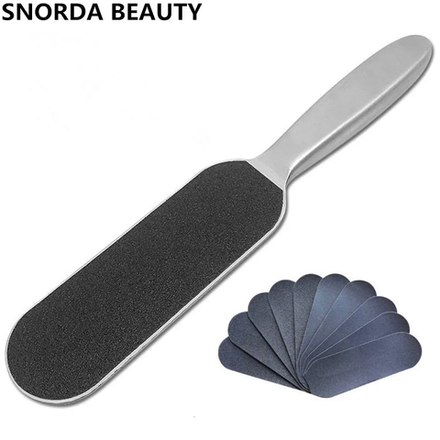 Пемза со сменными насадками Stainless Foot