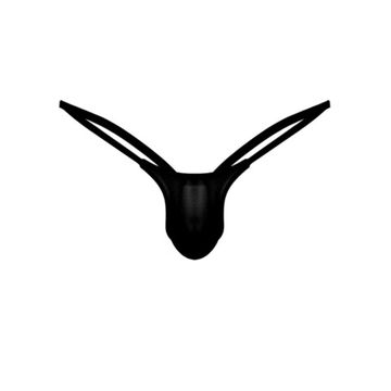 Мужские трусы стринги черные Romeo Rossi RR1032-2