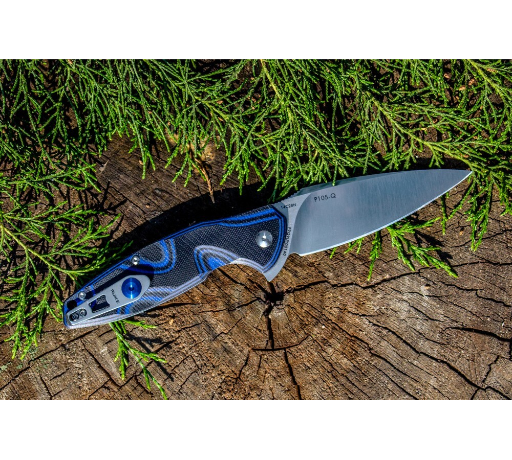 Нож Ruike Fang P105 черно-синий, P105-Q