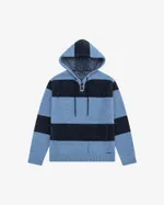 Свитер Ymkashix Stripes Hood темно-синий