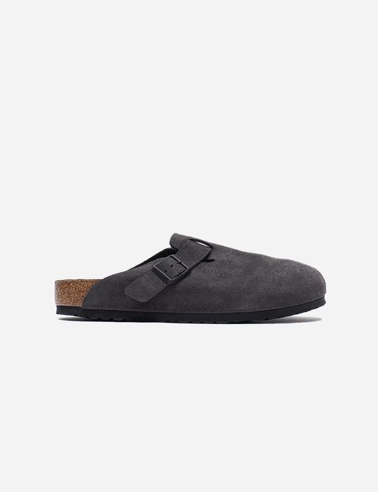 Birkenstock Boston Suede Black clogs