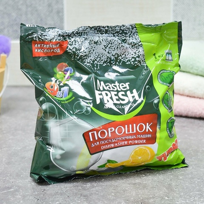 Порошок для посудомоечных машин 9в1 1кг MASTER Fresh