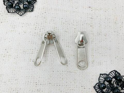 Бегунок трактор 2-х язычковый, галантерейный Т10, никель