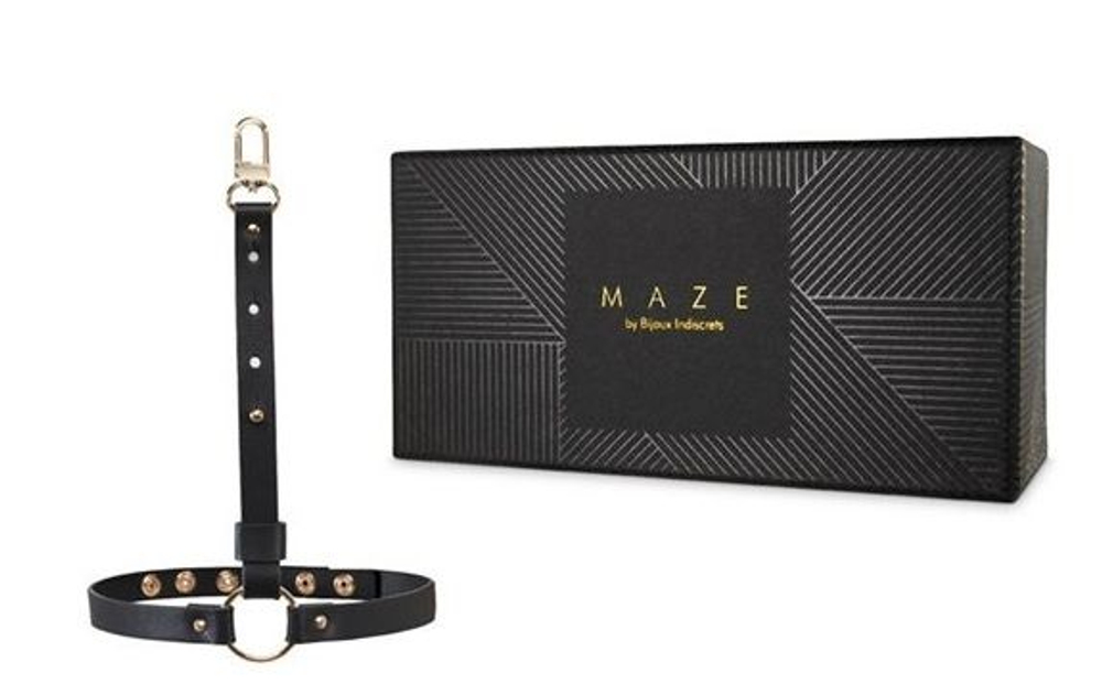 Черные гартеры с металлической фурнитурой (Цвет: черный)