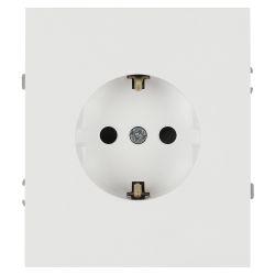 Розетка ЭРА Arktik 16-2102-08 с заземлением 2P+E Schuko со шторками 16А-250В белый матовый | Эра Arktik
