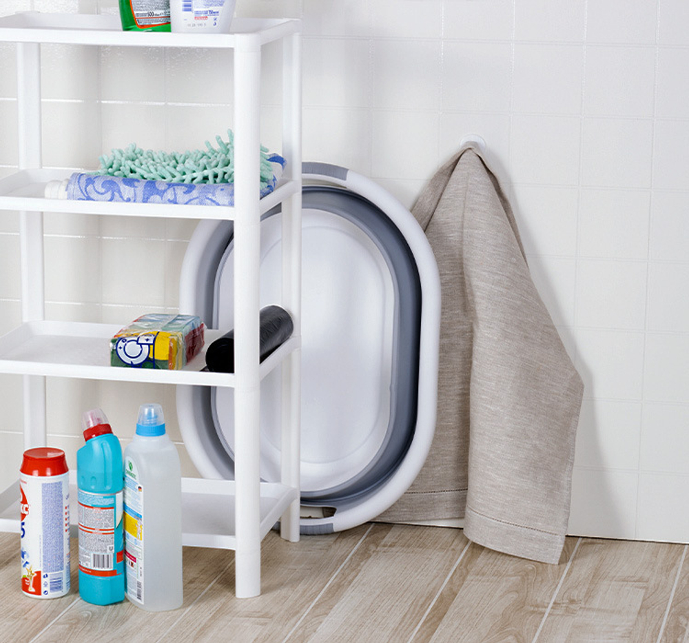 Таз ФЛЕКС 25 л овальный складной с ручками, материал- полипропилен, ТЭП М2517