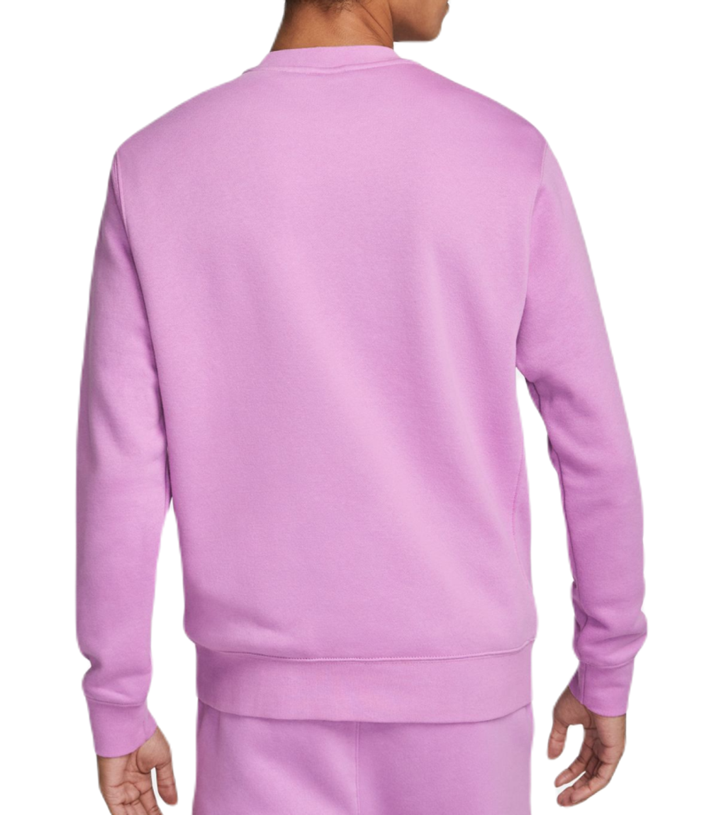 Мужская теннисная кофта Nike Swoosh Club Crew - violet shock/white