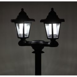 Светильник уличный ЭРА ERASV01-01 садовый настенный на солнечной батарее пластик черный 150 см