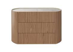 Комод Lagom 3 ящика ширина 120 см (дуб, камень LC)