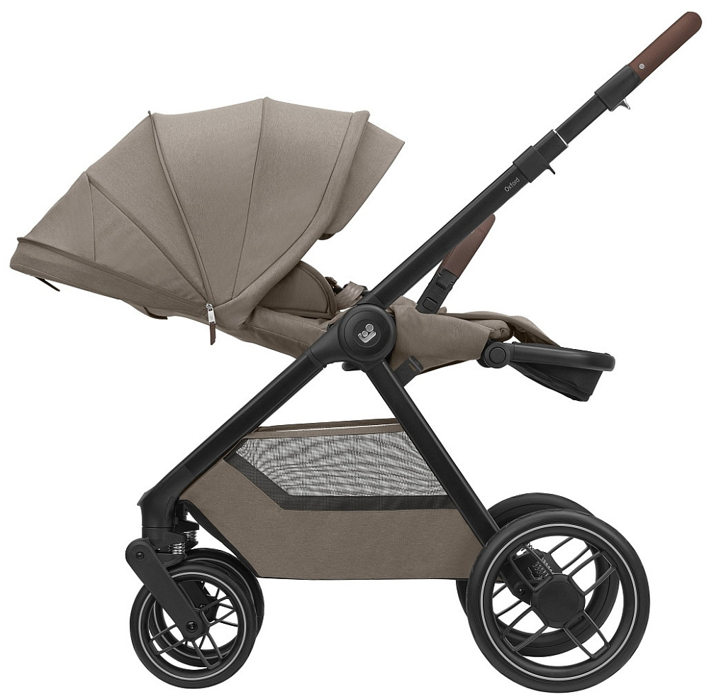 Коляска детская Maxi-Cosi Oxford Plus 3 в 1 с автокреслом Coral 360 Essential Grey 1978470110 Twillic Truffle/Трюфель