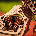 Мотоцикл Крузер (Cruiser) (EWA) - Деревянный конструктор, сборная модель, 3D пазл