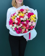 Роза кустовая микс,25 веток(00298)