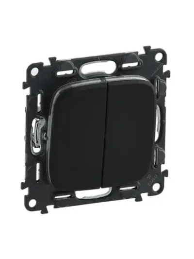 Выключат 2клавешный Legrand 752915 Антрацит Allure