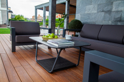 "Гранада" лаунж-зона из алюминия со столиком из HPL