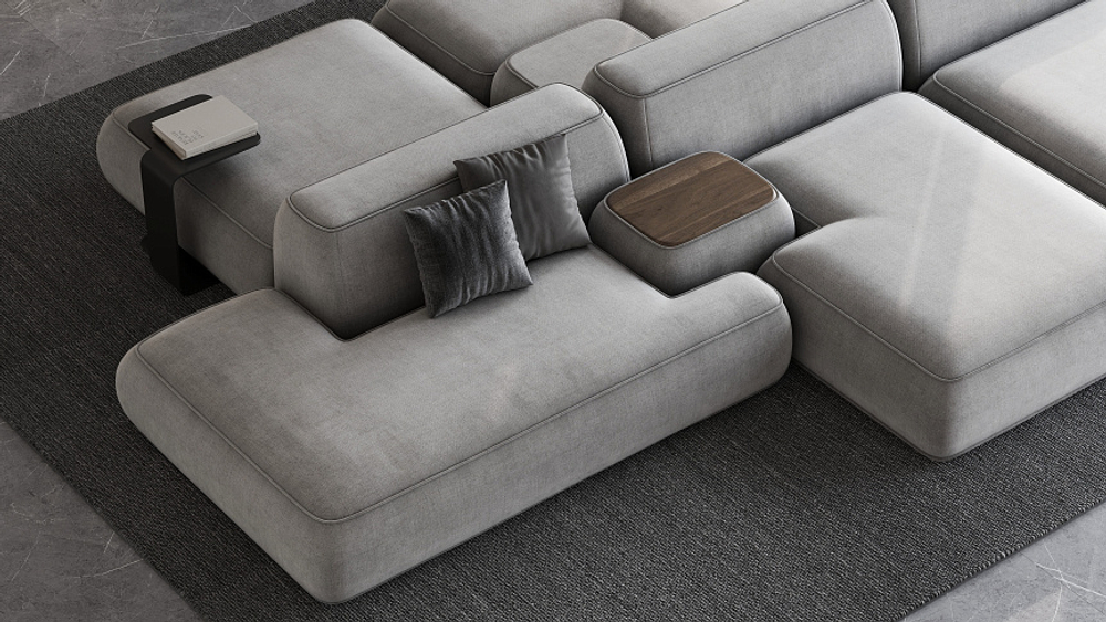Модульный диван Генрих (Genrih), 4560 мм Двусторонний