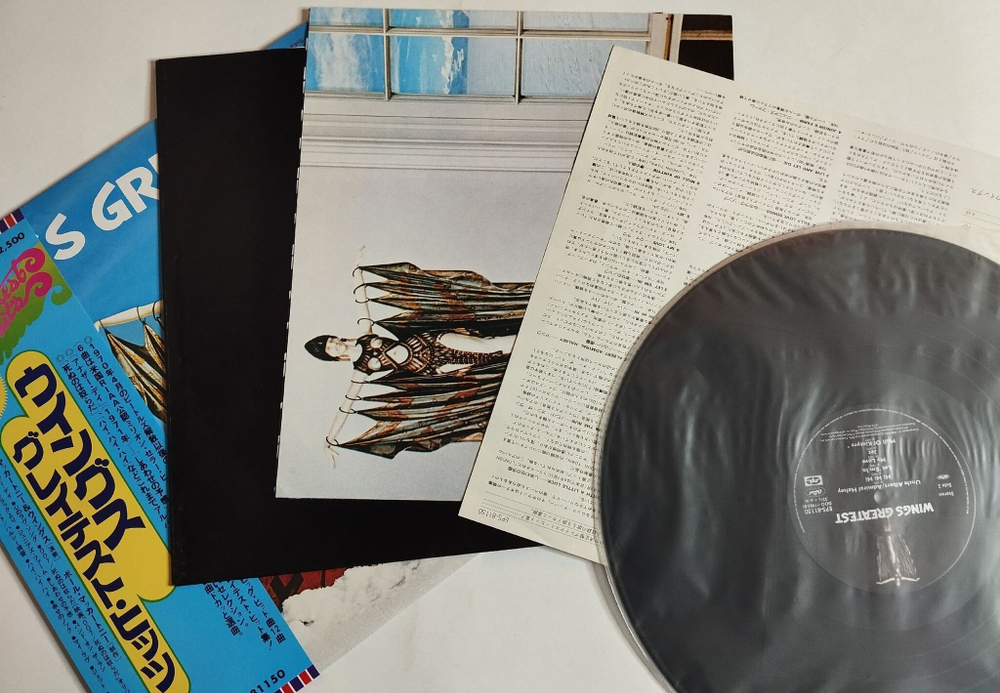 Винтажная виниловая пластинка LP Paul McCartney Wings Greatest (Japan 1978) (Obi, Poster)