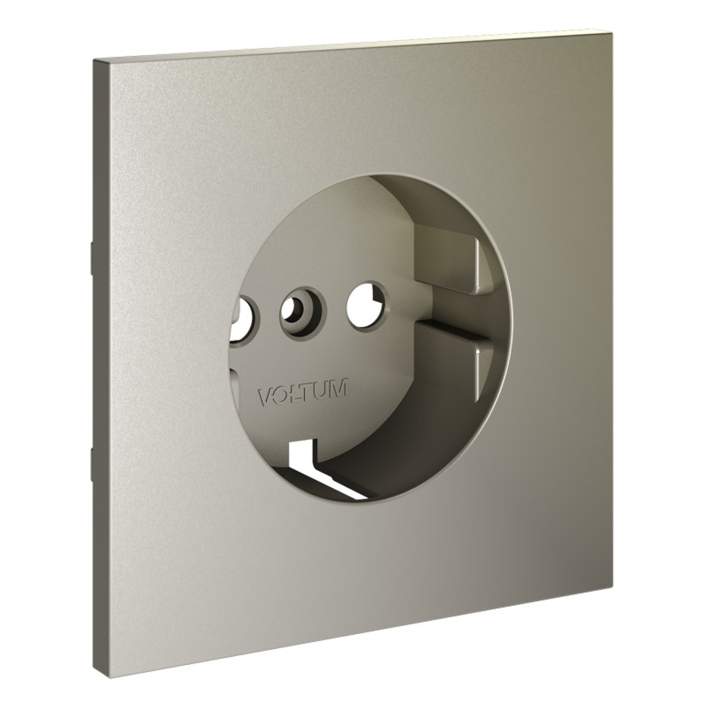 Накладка для розетки с заземлением, S70 (шелк)