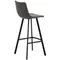 Барный стул Netro 76 см, серый на черных металлических ножках | Купить в Hallberg.ru